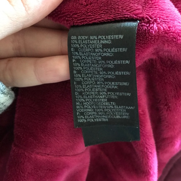 North Face Burgundy Apex Jacket - Picture 4 of 5
